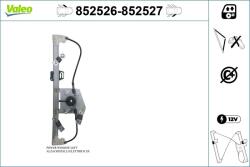 VALEO Mecanism actionare geam VALEO 852526 (852526) - automobilus