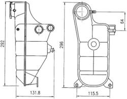 MAHLE Vas de expansiune, racire MAHLE BEHR CRT 119 000S (CRT 119 000S)