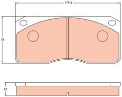 TRW set placute frana, frana disc TRW GDB5056 (GDB5056)