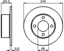 Bosch Disc frana BOSCH 0 986 478 073 (0 986 478 073)