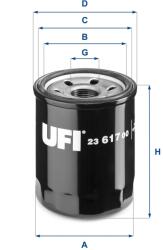 UFI Filtru ulei UFI 23.617. 00 (23.617.00)