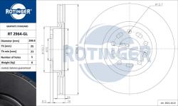 ROTINGER Disc frana ROTINGER GRAPHITE LINE RT 2964-GL (RT 2964-GL)