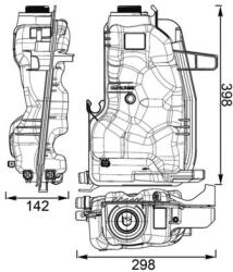 MAHLE Vas de expansiune, racire MAHLE BEHR CRT 76 000S (CRT 76 000S)