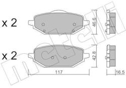 METELLI set placute frana, frana disc METELLI 22-1395-0 (22-1395-0)