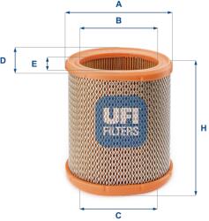 UFI Filtru aer UFI 27.258. 00 (27.258.00)