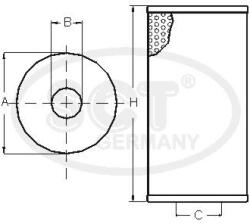 Sct Germany Filtru ulei SCT GERMANY SH 425/1 P (SH 425/1 P)