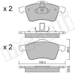 METELLI set placute frana, frana disc METELLI 22-0263-0 (22-0263-0)