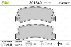 VALEO set placute frana, frana disc VALEO ESSENTIAL 301540 (301540)