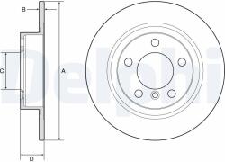 DELPHI Disc frana DELPHI BG4916C (BG4916C)
