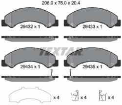 TEXTAR set placute frana, frana disc TEXTAR 2943201 (2943201)