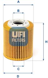 UFI Filtru ulei UFI 25.216. 00 (25.216.00)