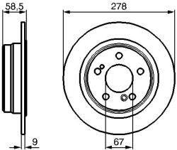 Bosch Disc frana BOSCH 0 986 478 565 (0 986 478 565)