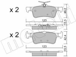 METELLI set placute frana, frana disc METELLI 22-1042-0 (22-1042-0)