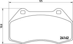 BREMBO set placute frana, frana disc BREMBO PRIME LINE P 68 036 (P 68 036)