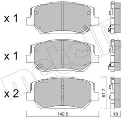 METELLI set placute frana, frana disc METELLI 22-1297-0 (22-1297-0)