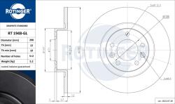 ROTINGER Disc frana ROTINGER GRAPHITE LINE RT 1948-GL (RT 1948-GL)