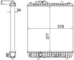 MAHLE Radiator, racire motor MAHLE BEHR CR 837 001S (CR 837 001S)