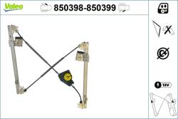 VALEO Mecanism actionare geam VALEO 850398 (850398)