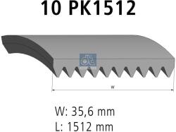 Diesel Technic Curea transmisie cu caneluri DIESEL TECHNIC 2.15384 (2.15384)