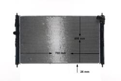 MAHLE Radiator, racire motor MAHLE BEHR CR 2239 000S (CR 2239 000S)