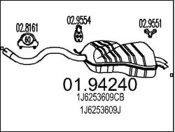 MTS Toba esapament finala MTS 01.94240 (01.94240)