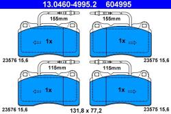 ATE set placute frana, frana disc ATE 13.0460-4995.2 (13.0460-4995.2)