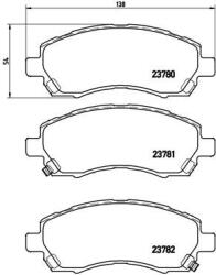 BREMBO set placute frana, frana disc BREMBO PRIME LINE P 78 009 (P 78 009)