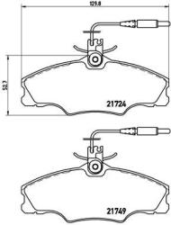 BREMBO set placute frana, frana disc BREMBO PRIME LINE P 61 056 (P 61 056)