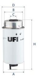 UFI filtru combustibil UFI 24.457. 00 (24.457.00)