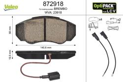 VALEO set placute frana, frana disc VALEO OPTIPACK for LCV 872918 (872918)