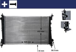 MAHLE Radiator, racire motor MAHLE BEHR CR 1112 000S (CR 1112 000S)