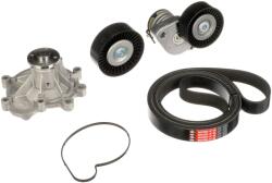 GATES Pompa apa + Set curea transmisie cu caneluri GATES Micro-V® KP17PK2418 (KP17PK2418)