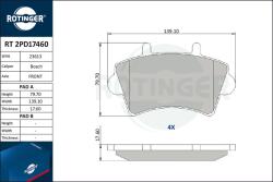 ROTINGER set placute frana, frana disc ROTINGER RT 2PD17460 (RT 2PD17460)