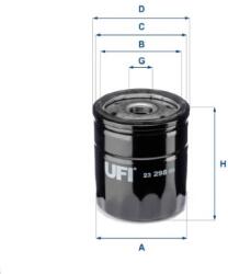 UFI Filtru ulei UFI 23.298. 00 (23.298.00)