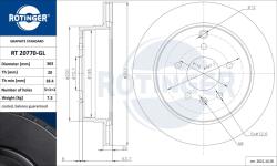 ROTINGER Disc frana ROTINGER GRAPHITE LINE RT 20770-GL (RT 20770-GL)