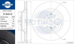 ROTINGER Disc frana ROTINGER GRAPHITE LINE RT 20201-GL (RT 20201-GL)