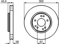 Bosch Disc frana BOSCH 0 986 478 526 (0 986 478 526)