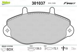 VALEO set placute frana, frana disc VALEO ESSENTIAL 301037 (301037)