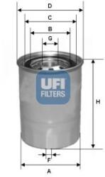 UFI filtru combustibil UFI 24.327. 00 (24.327.00) - automobilus