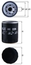 MAHLE Filtru ulei MAHLE OC 229 (OC 229)