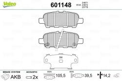 VALEO set placute frana, frana disc VALEO 601148 (601148)