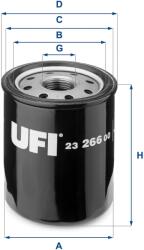 UFI Filtru ulei UFI 23.266. 00 (23.266.00)