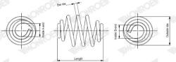 MONROE Arc spiral MONROE SPRINGS SN3466 (SN3466)
