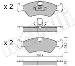 METELLI set placute frana, frana disc METELLI 22-0208-0 (22-0208-0)