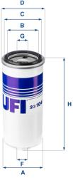 UFI Filtru ulei UFI 23.104. 00 (23.104.00)