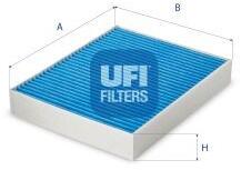 UFI Filtru, aer habitaclu UFI ARGENTIUM 34.226. 00 (34.226.00)