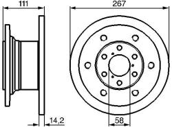 Bosch Disc frana BOSCH 0 986 478 742 (0 986 478 742)