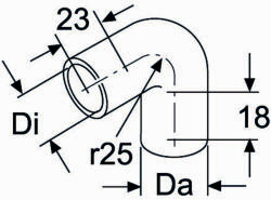 WEBASTO pompa de apa, instalatia de incalzire independenta WEBASTO Moulded hose D18 90 degrees 1319418A (1319418A)