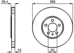 Bosch Disc frana BOSCH 0 986 478 619 (0 986 478 619)