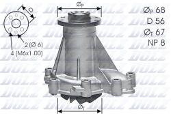 DOLZ Pompă de apă, răcire motor DOLZ M176 (M176)